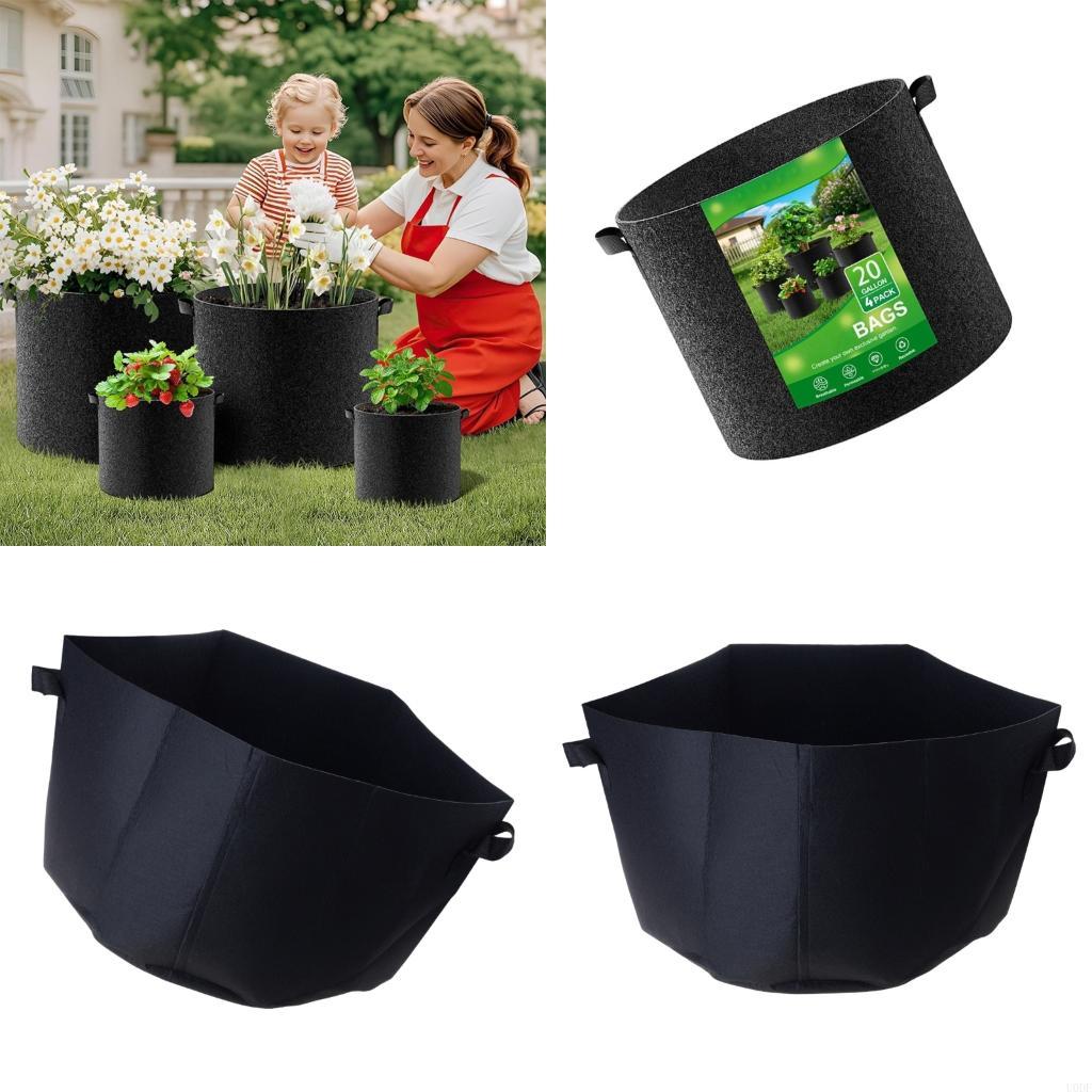 Grow Bags - أكياس زراعة من القماش الفاخر، مواد