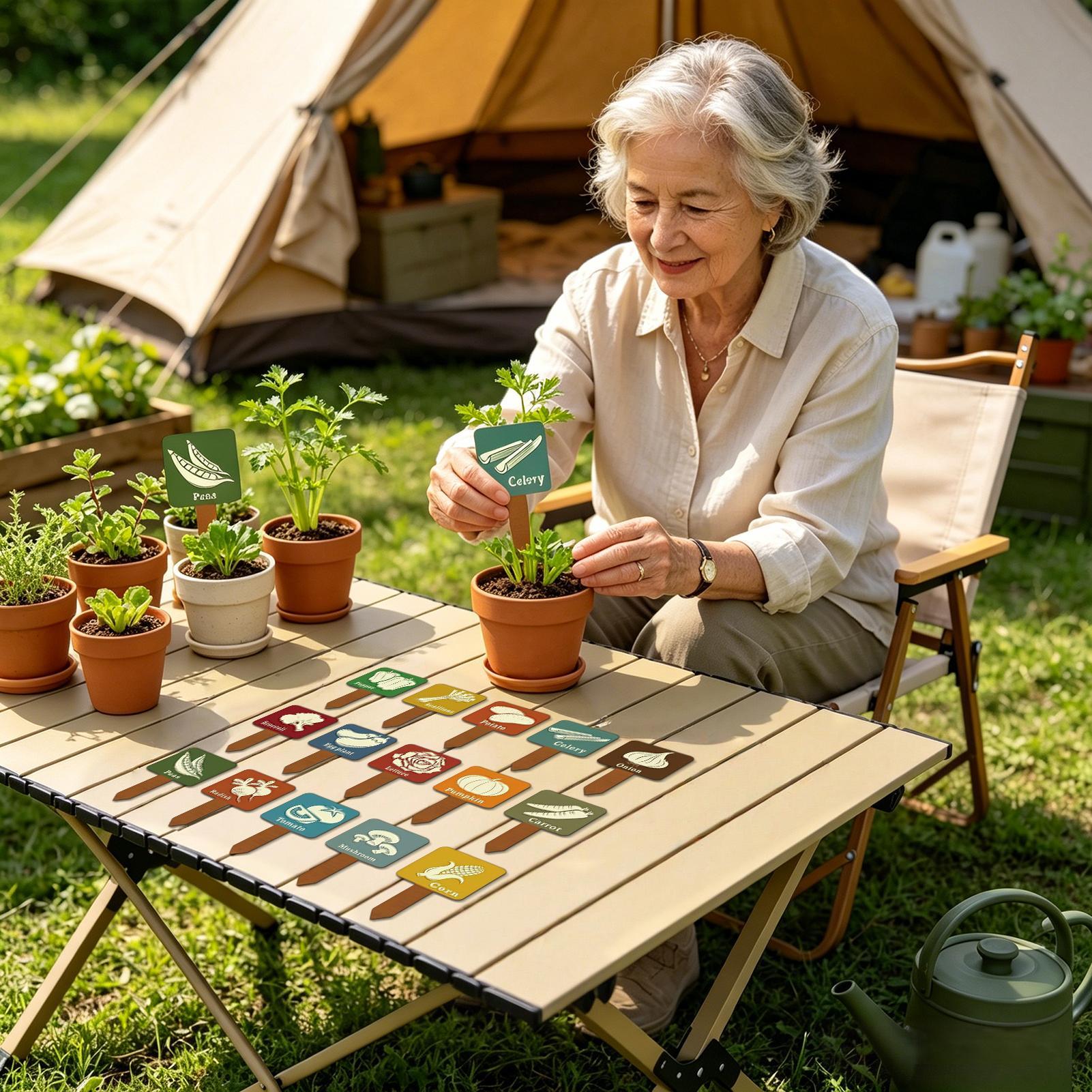 Garden Row Marker - علامات حديقة الخضروات 15 قطعة، علامات