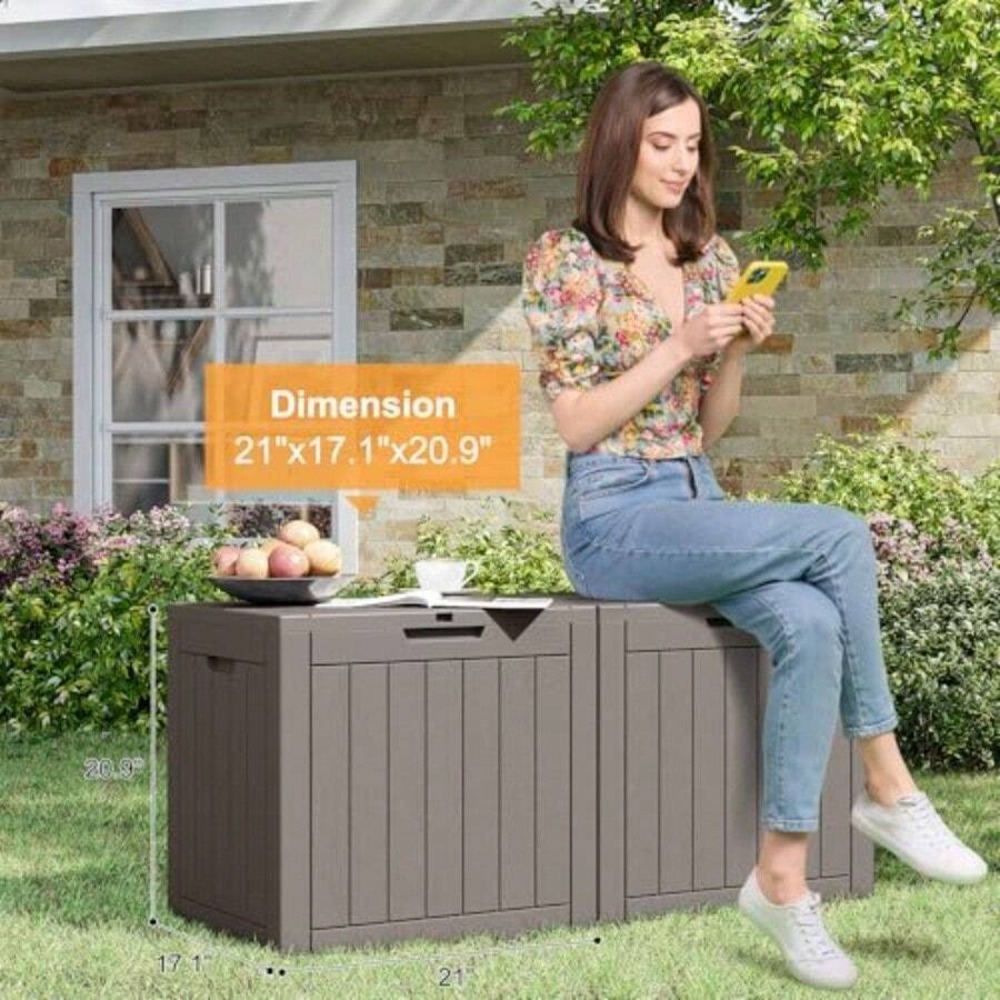 صندوق تخزين خارجي بسعة 35 جالو - مراجعة Gardening Tools And Uses وسعره