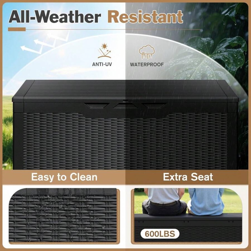 صندوق تخزين خارجي كبير قابل لل - مراجعة Gardening Tools Plastic وسعره