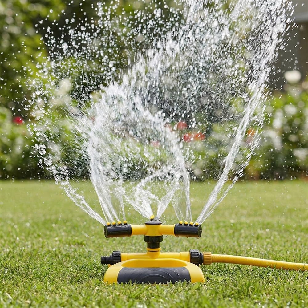 رشاش مياه دوار أوتوماتيكي 360  - مراجعة Gardening Tools Plastic وسعره