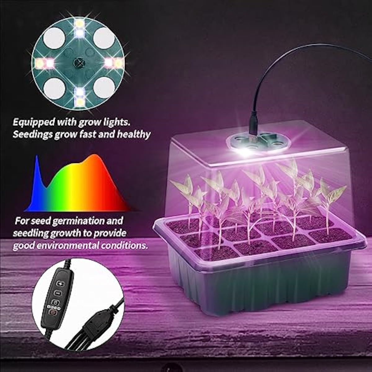 مجموعة تكاثر البذور مع قبة قاب - مراجعة Propagation Tray Dome وسعره
