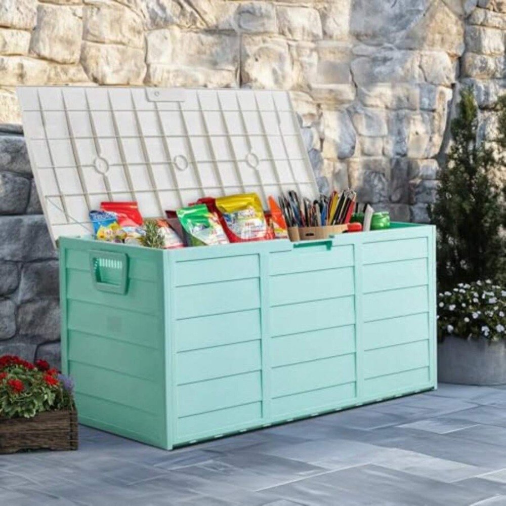 صندوق تخزين خارجي كبير من الرا - مراجعة Gardening Tools And Uses وسعره