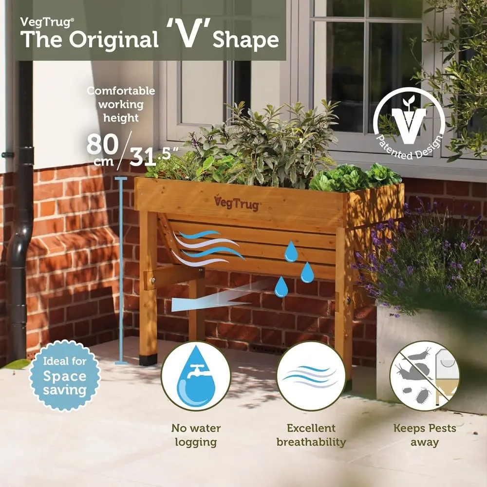 حوض زراعة طبيعي صغير يثبت على  - مراجعة Vertical Wall Planter وسعره