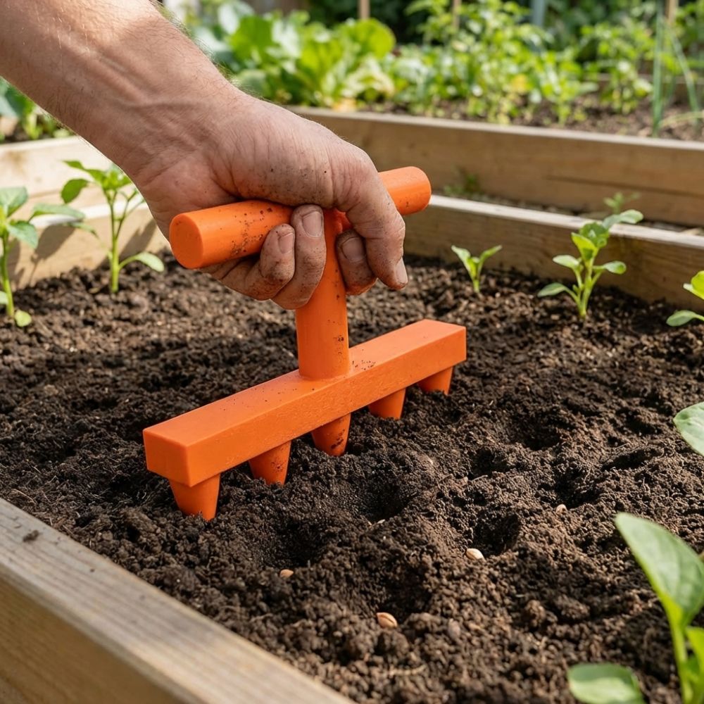 أداة حفر التربة البلاستيكية ال - مراجعة Garden Row Marker وسعره